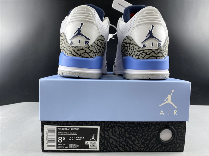 Air Jordan 3 “UNC” CT8532-104