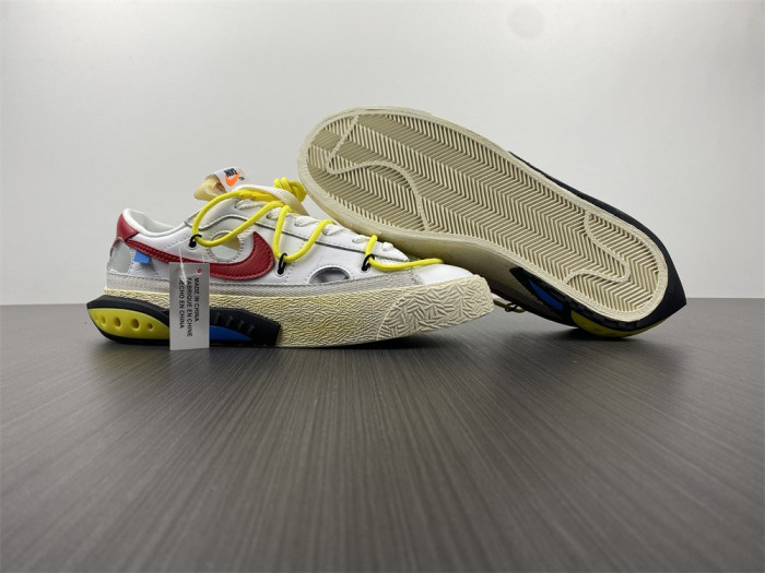 Off-White x Nike Blazer Low "White/University Red" DH7863-100
