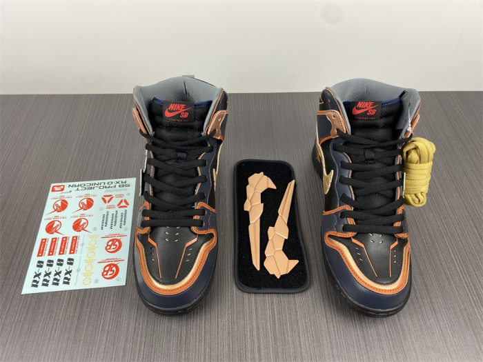 Gundam x Nike SB Dunk High “Banshee” DH7717-400