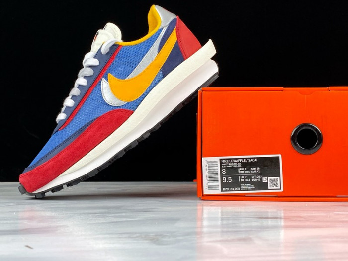 Sacai x Nike LDWaffle Trainer “Varsity Blue/Varsity Red” BV0073-400