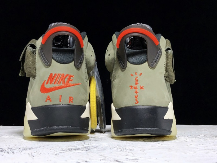 Travis Scott x Air Jordan 6 “Medium Olive” CN1084-200