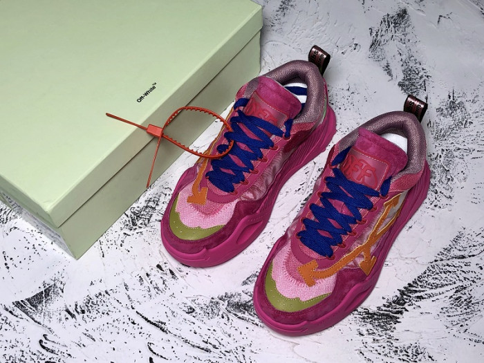 OFF-WHITE C/O ODSY-1000 SNEAKER ROSE RED