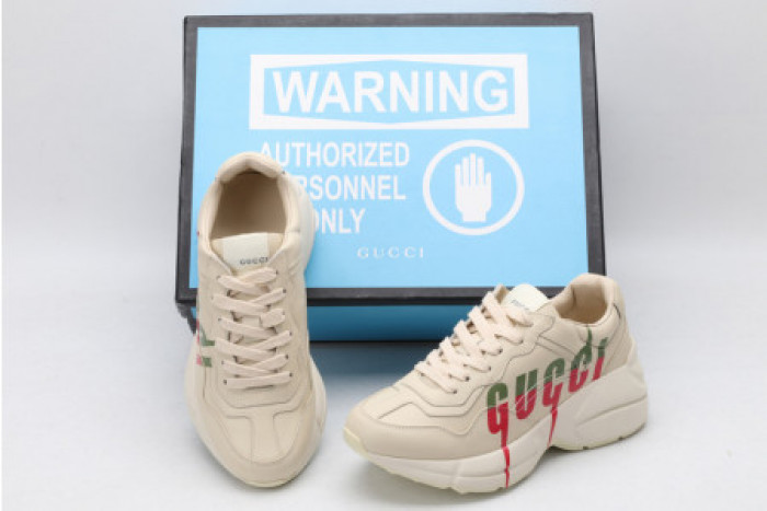 G*u*i rhyton leather sneaker