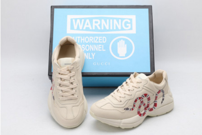 G*u*i rhyton leather sneaker