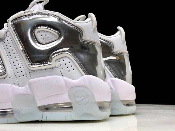nike air more uptempo Ch*0me white 917593-100