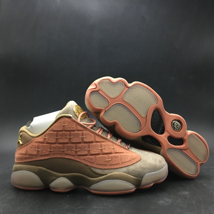 CLOT x Air Jordan 13 Low Sepia Stone/Canteen-Terra Blush AT3102-200