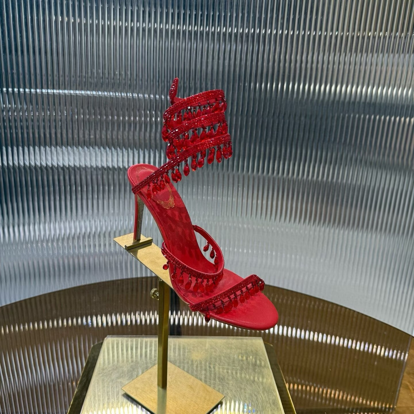 UA RENÉ CAOVILLA CHANDELIER SANDAL 95mm
