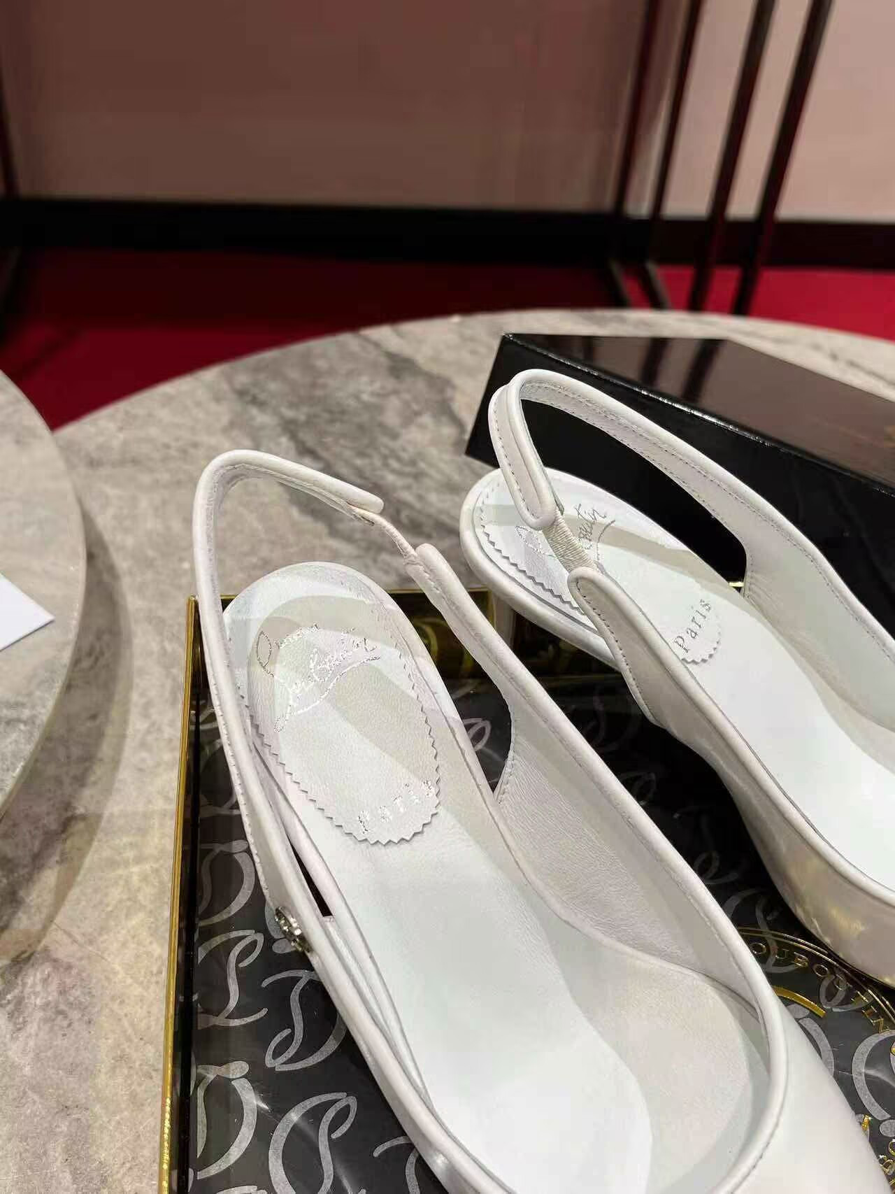 UA Chr1st1an Louboutin Sporty Kate Sling 65mm