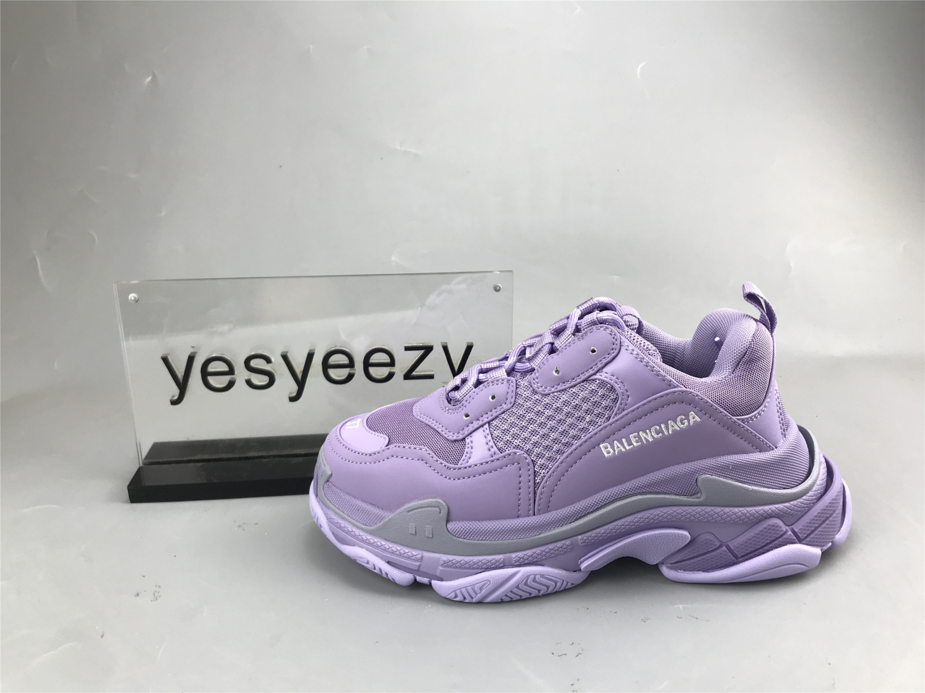 UA TRIPLE S CLEAR SOLE PURPLE
