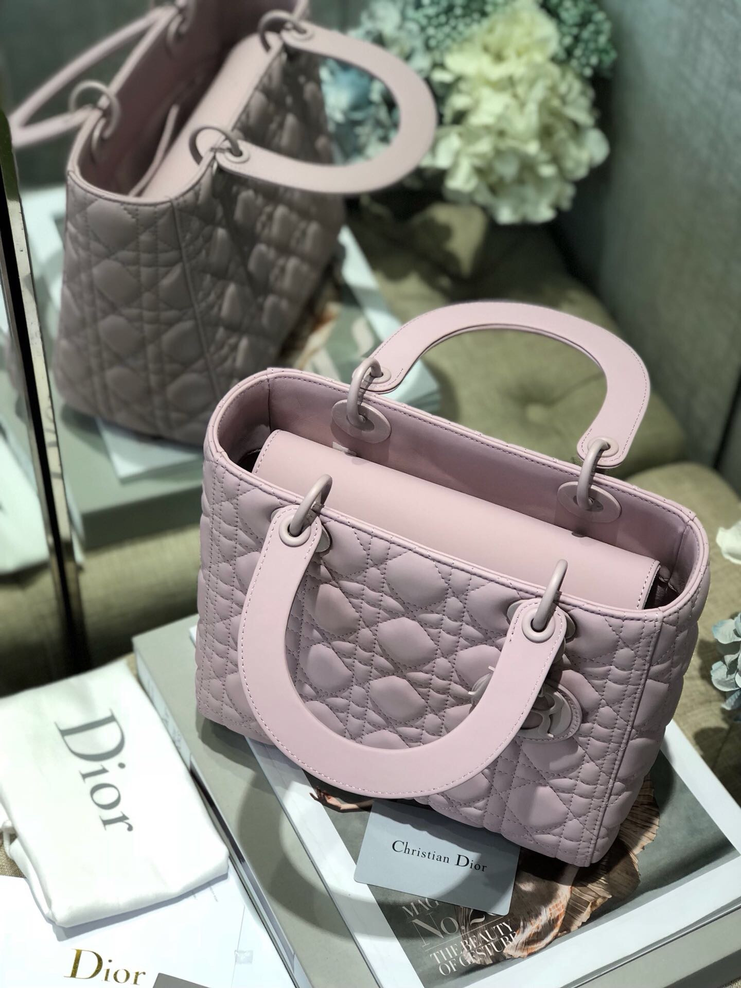Medium Lady D10r Bag 9.5 x 8 x 4.5 inches