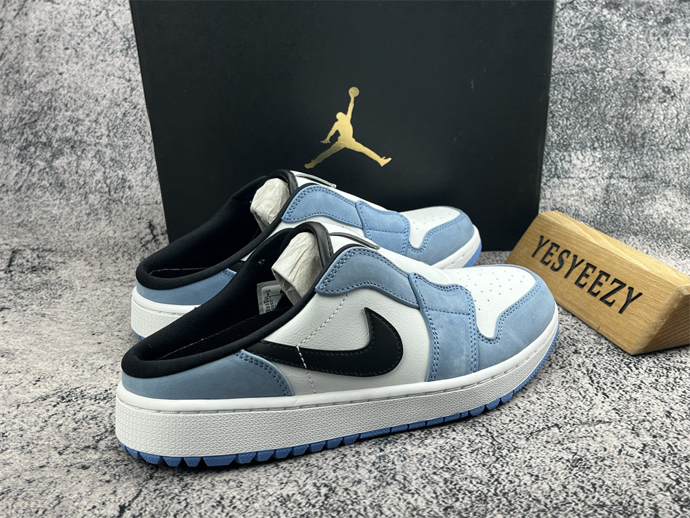 UA AIR JORDAN MULE GOLF UNIVERSITY BLUE NOW AVAILABLE