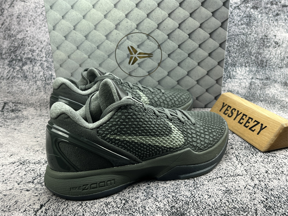 UA Nike Kobe 6 Black Mamba Collection Fade to Black