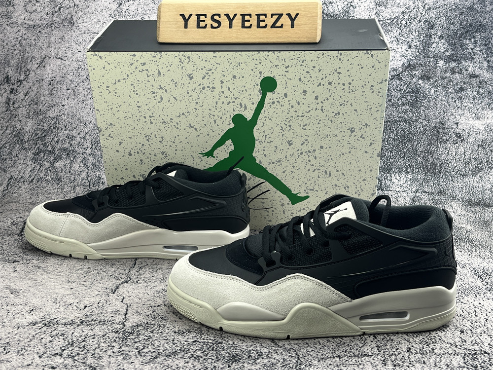 UA Jordan 4 RM Black Light Bone