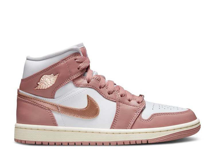 UA WMNS AIR JORDAN 1 MID SE 'RED STARDUST'