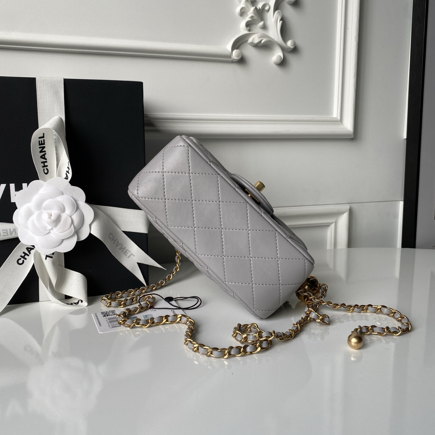 Ch**el MINI FLAP BAG 13.5x17x8cm