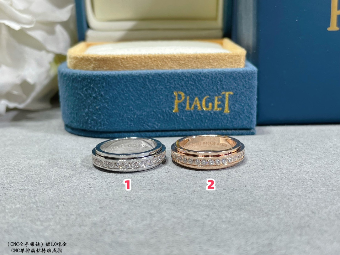 Piaget single-row fully D1am0nd-encrusted rotating Ring