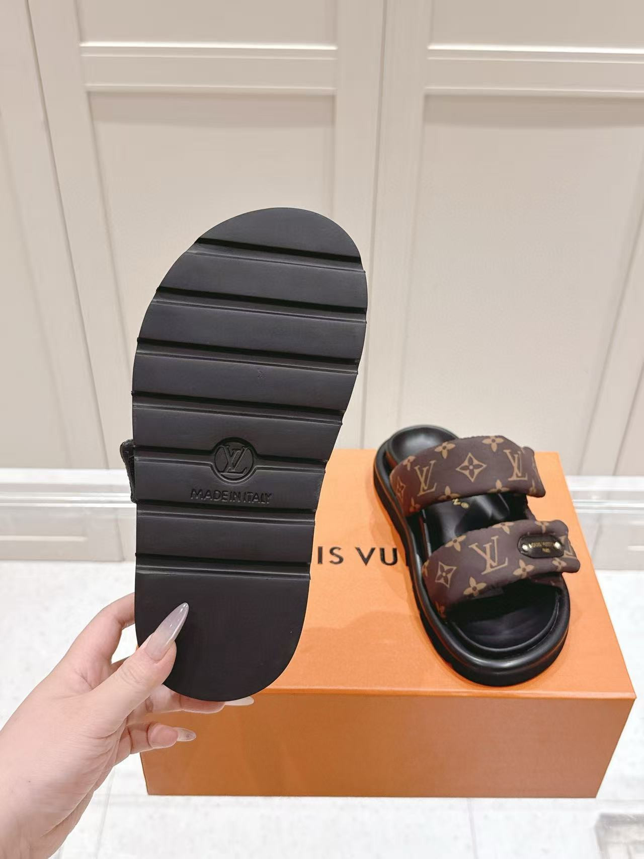 UA LV Pool Pillow Mules