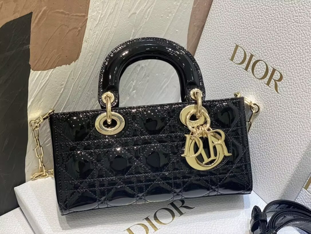 D10r SMALL LADY D-JOY BAG BLACK  22x6x12cm