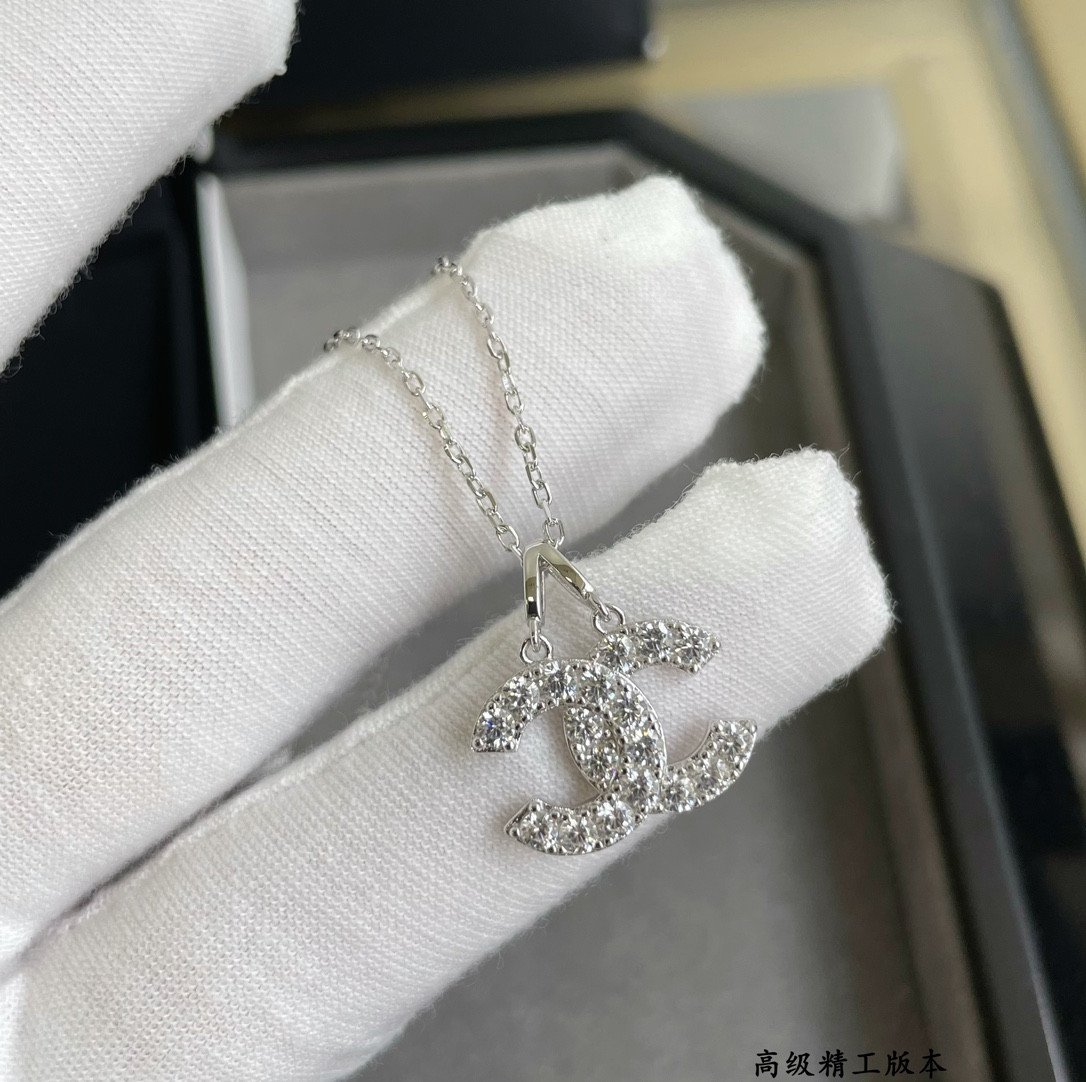 Ch**el Double C Necklace