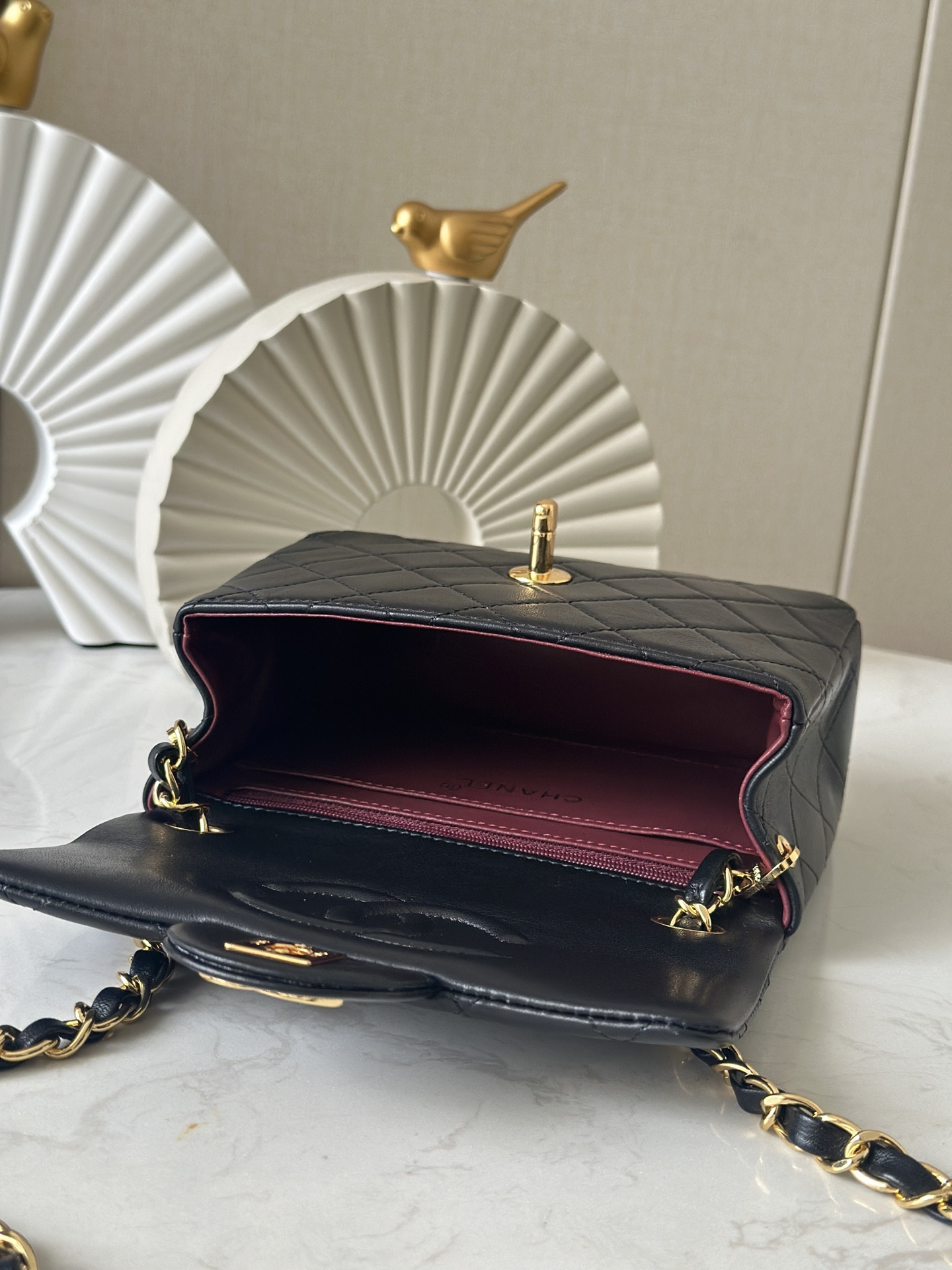 Ch**el Mini Square Flap Bag 17.5cm