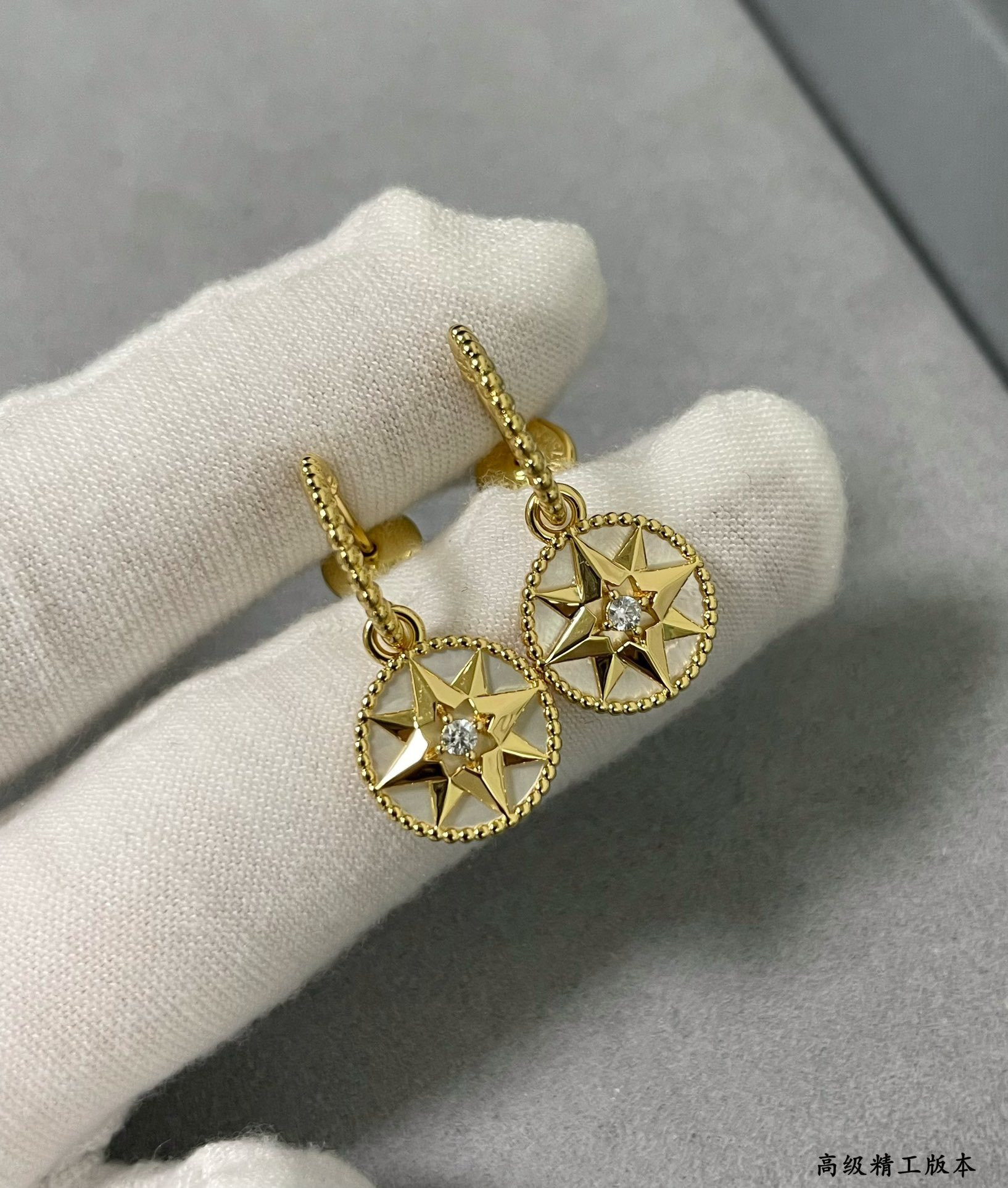 D10r rose des vents earrings