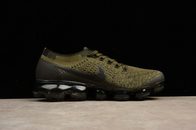 UA Nike Air Vapormax Flyknit Cargo Khaki Black-Medium Olvie Shoes