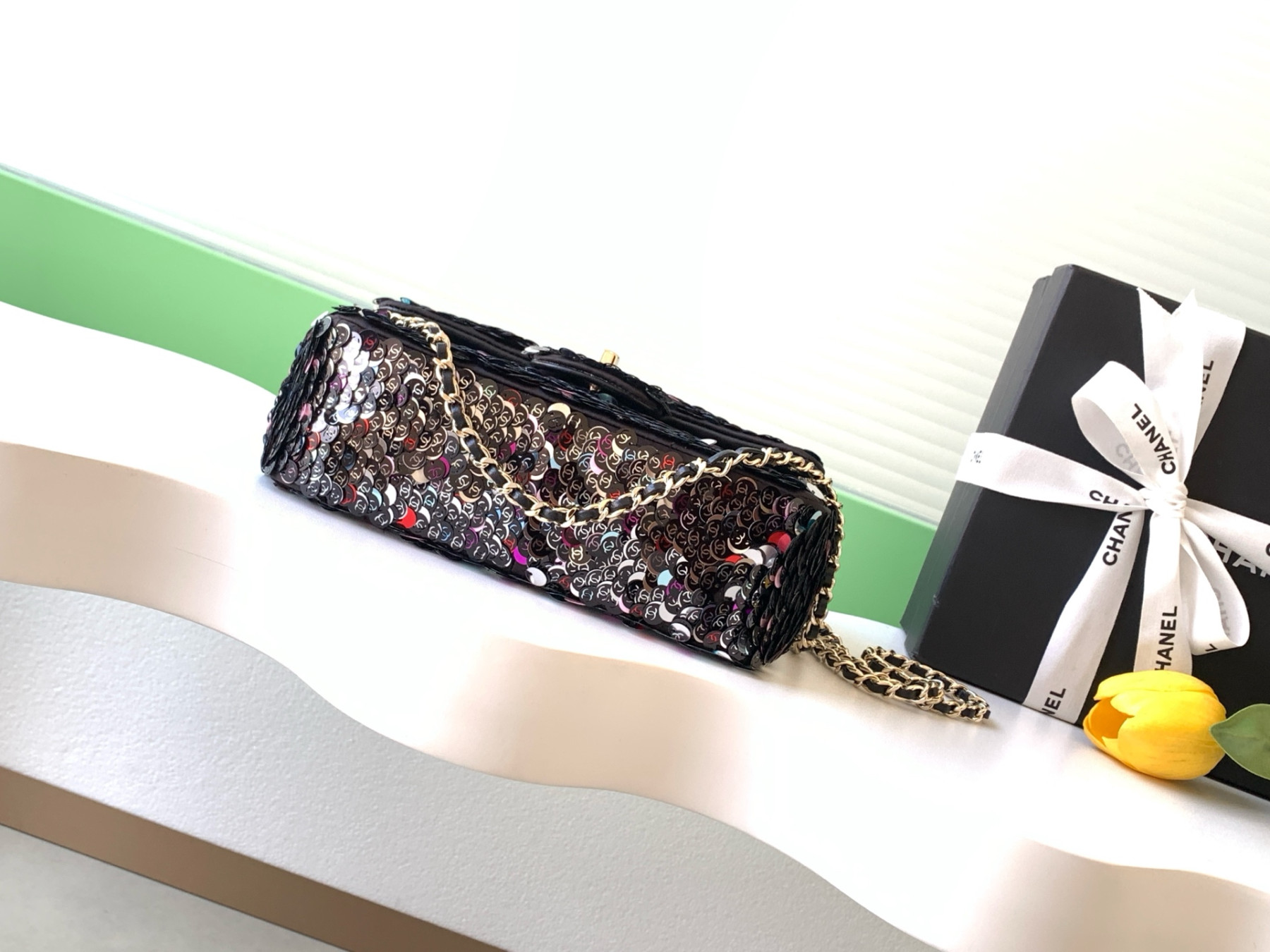 Ch**el Flap Bag 13x21x8cm