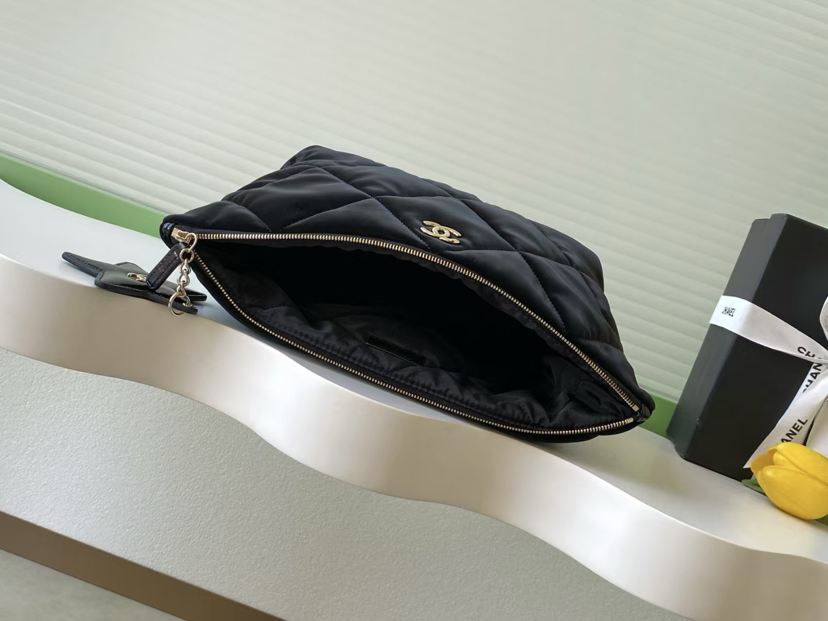 Ch**el Zipped Case 19.6x33x12cm