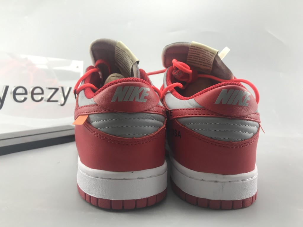 UA NIKE OFF-WHITE X DUNK LOW "UNIVERSITY RED"