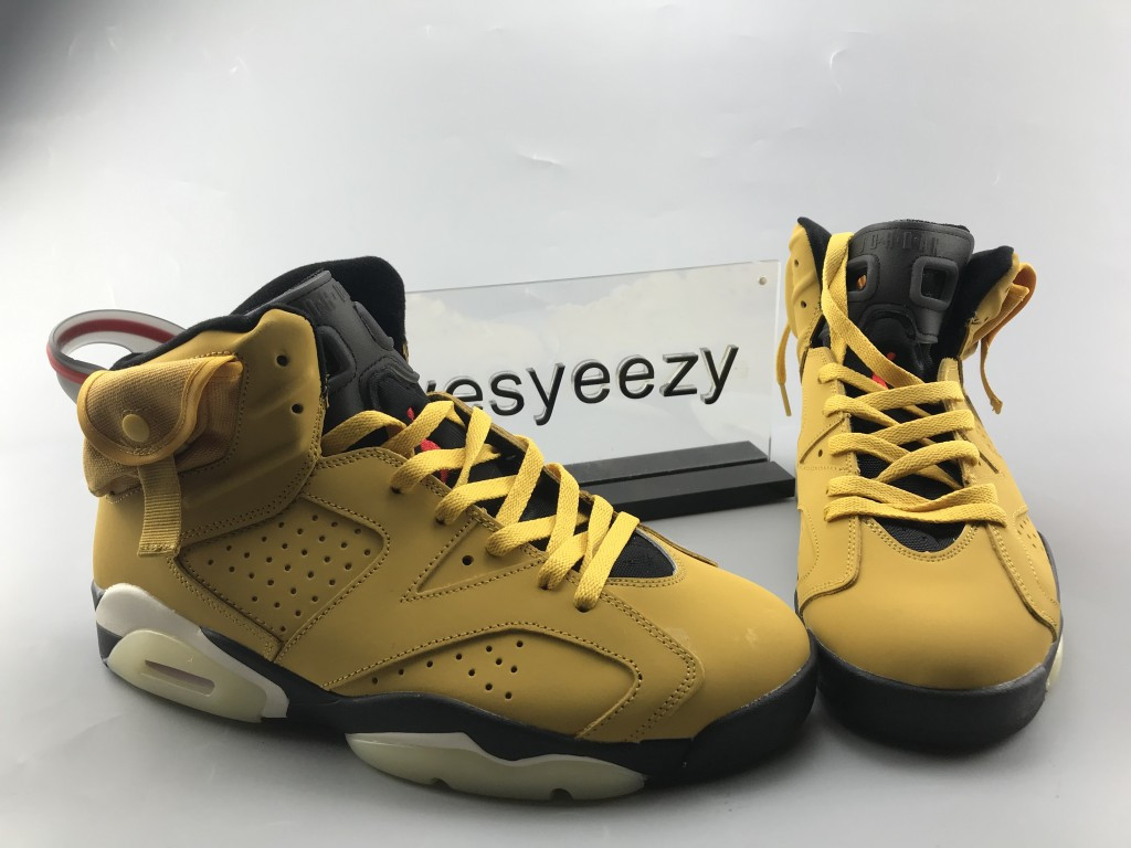 UA TRAVIS SCOTT X AIR JORDAN 6 RETRO CACTUS JACK YELLOW