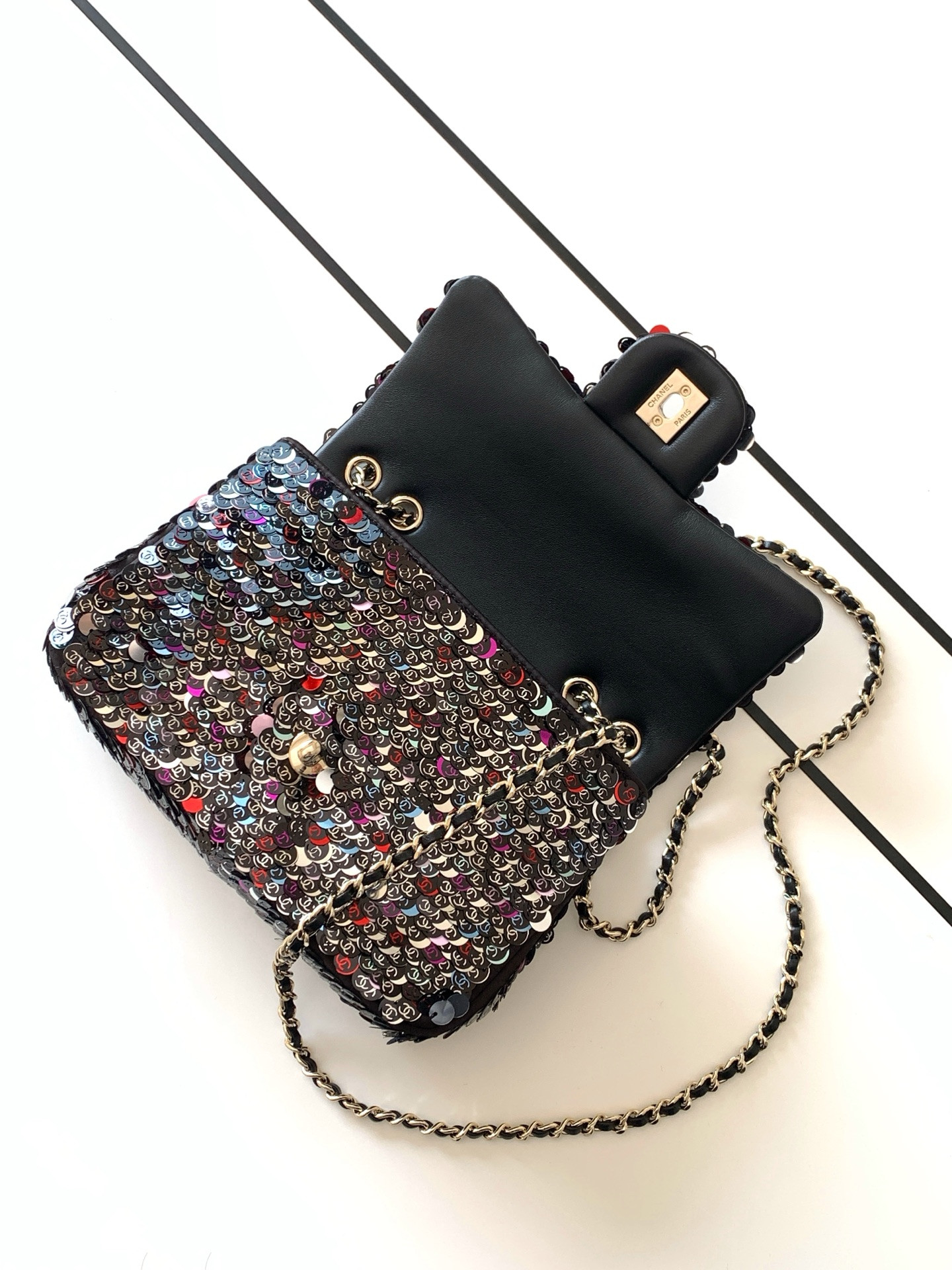 Ch**el Flap Bag 13x21x8cm
