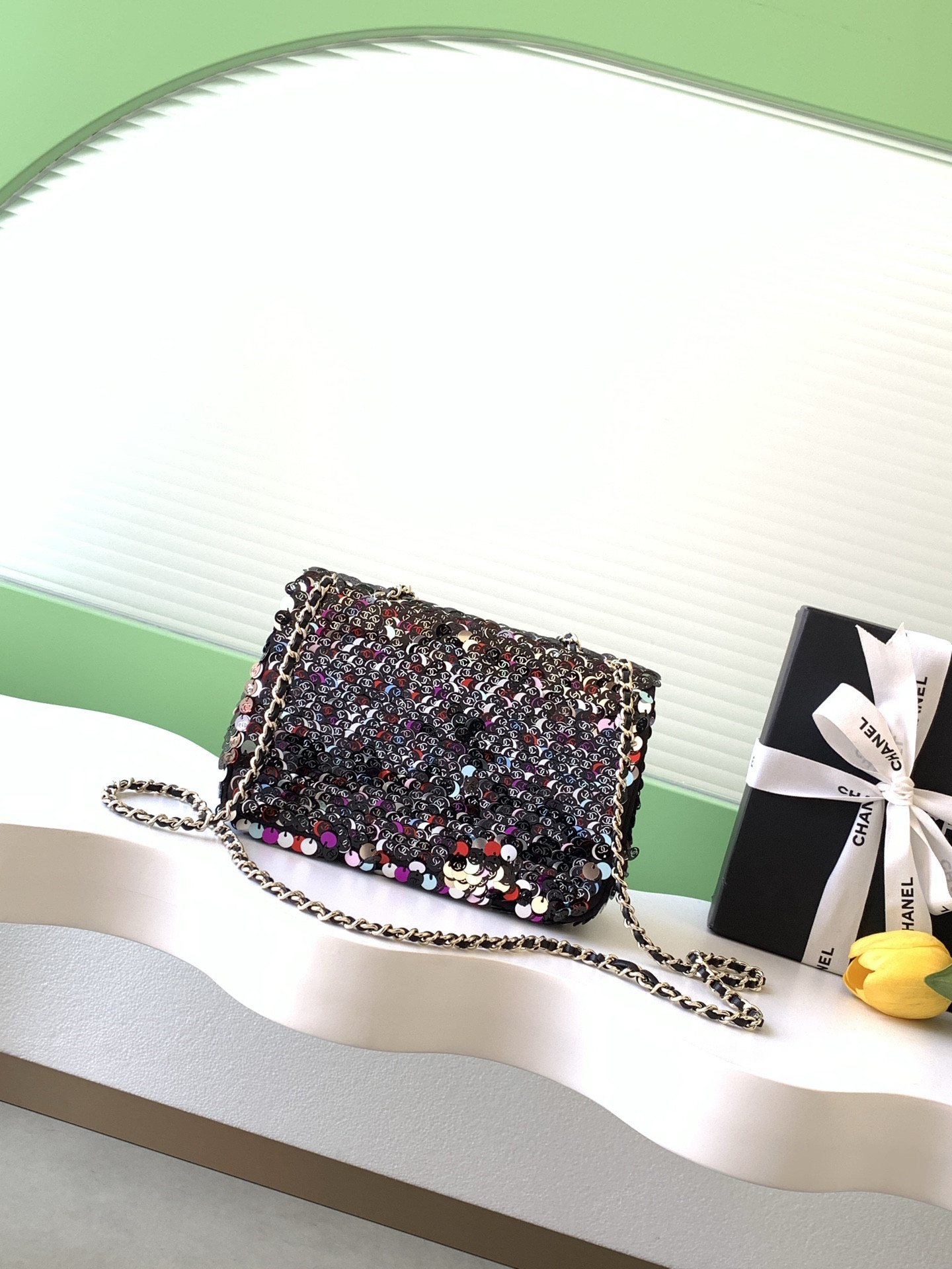 Ch**el Flap Bag 13x21x8cm