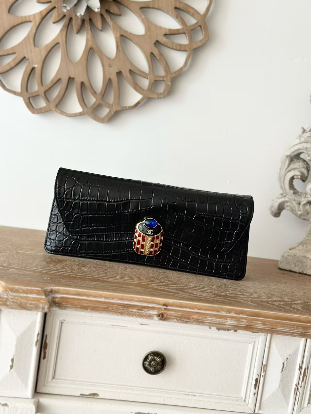 Ch**el Clutch Bag 30x13x14cm