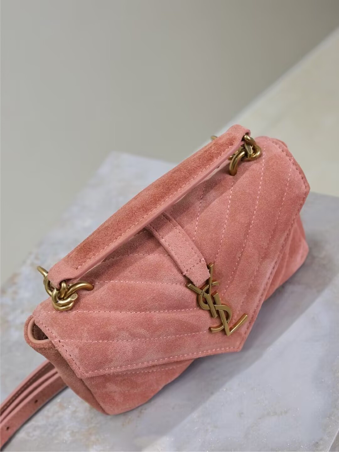 Y51 Loulou college mini in suede 20x13x3cm