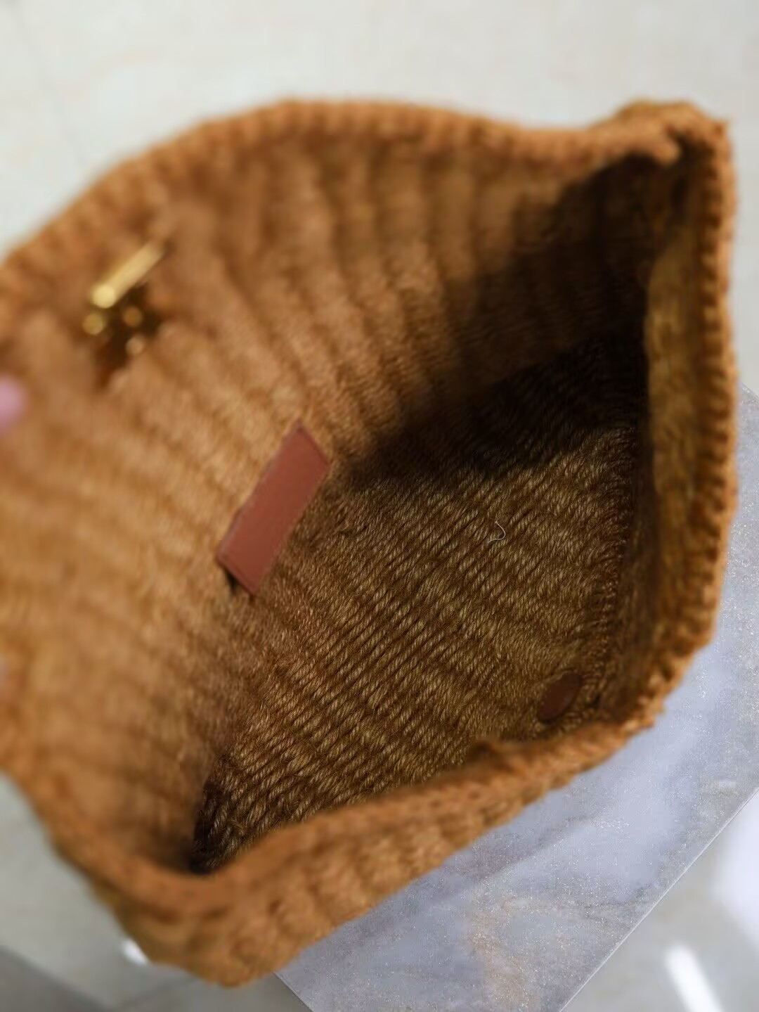 Y51 CASSANDRE Large Envelope Pouch in Rope 29.5x18x4.5cm