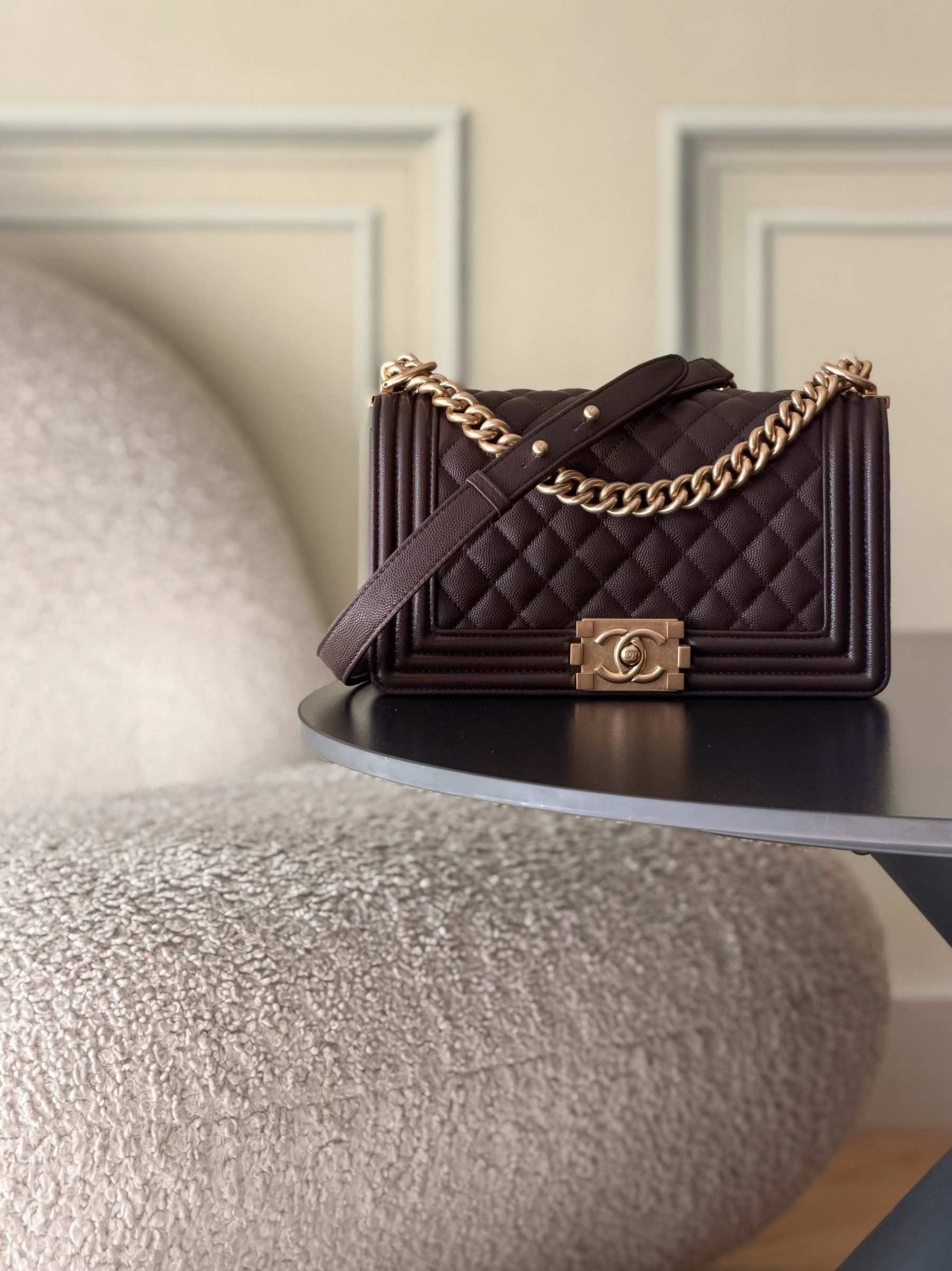 Ch**el Boy Handbag 15x25x9cm