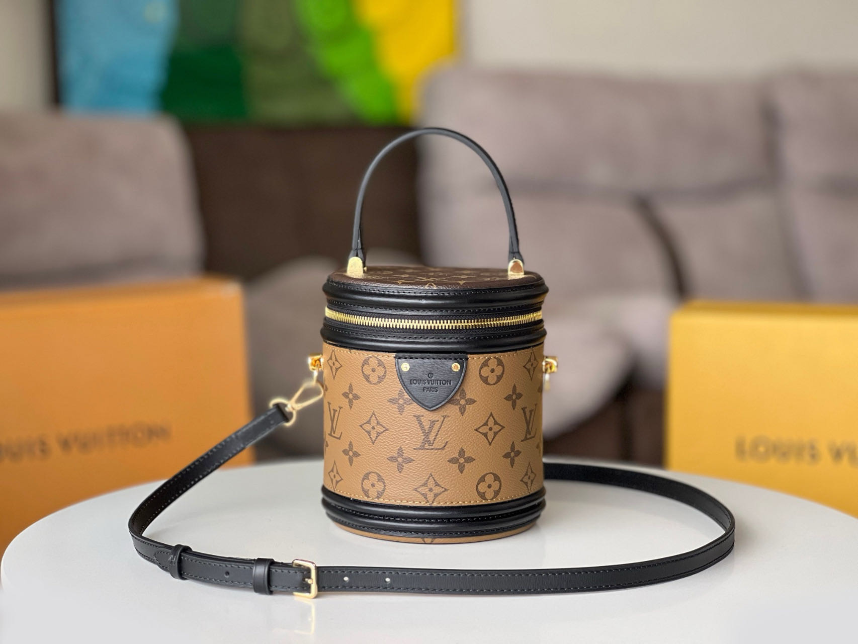 LV CANNES M43986 5.9x6.7x5.9 inches