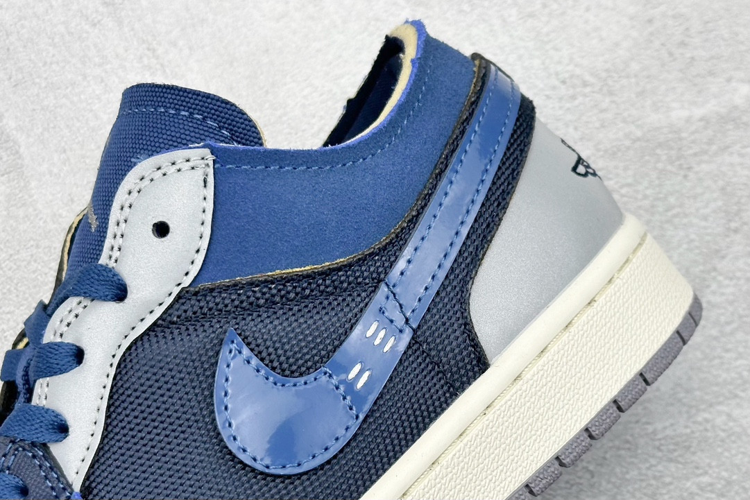 Jordan 1 Low SE CraftObsidian French Blue Ashen Slate White
