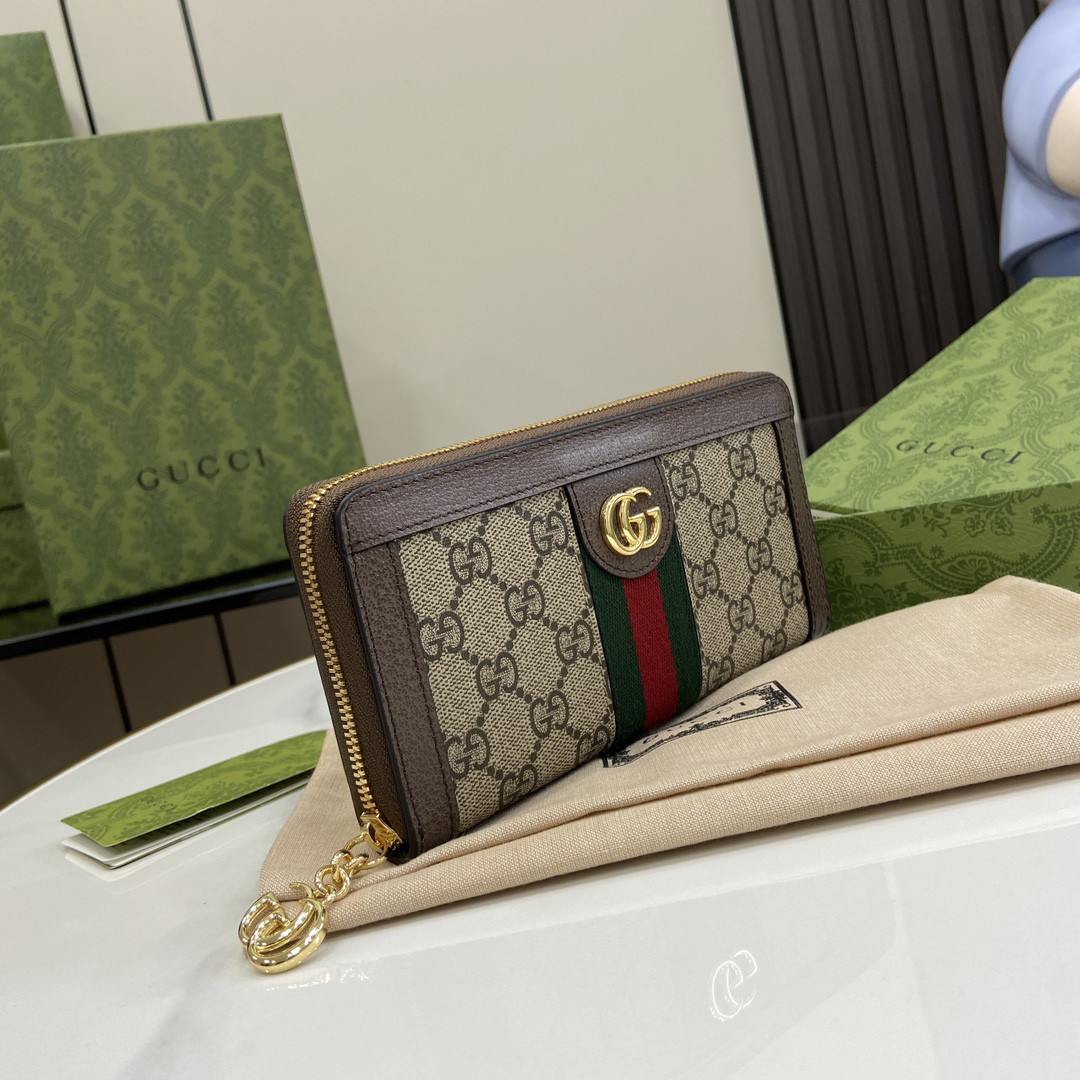 Gvc*1 OPHIDIAZIP AROUND WALLET 19.5x11x3cm