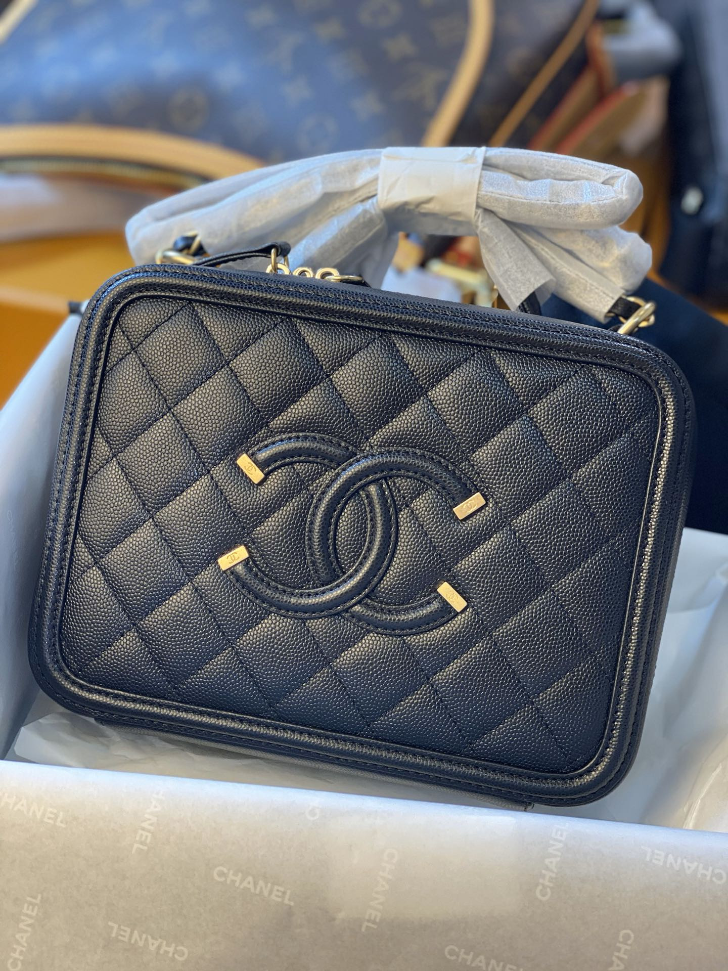 Ch**el VANITY CASE 17x7x13cm