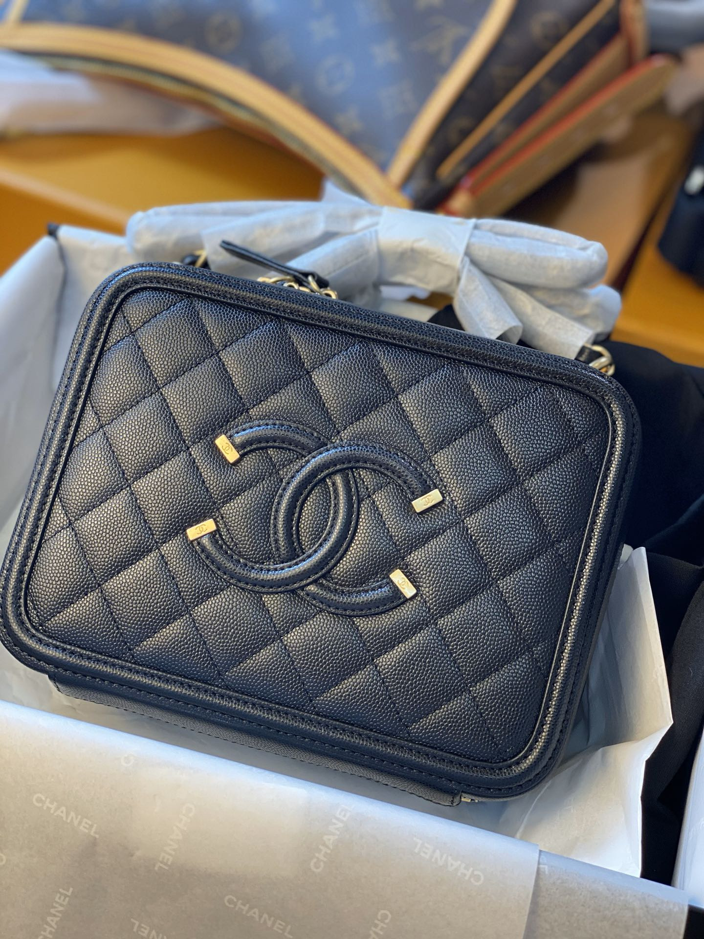 Ch**el VANITY CASE 17x7x13cm