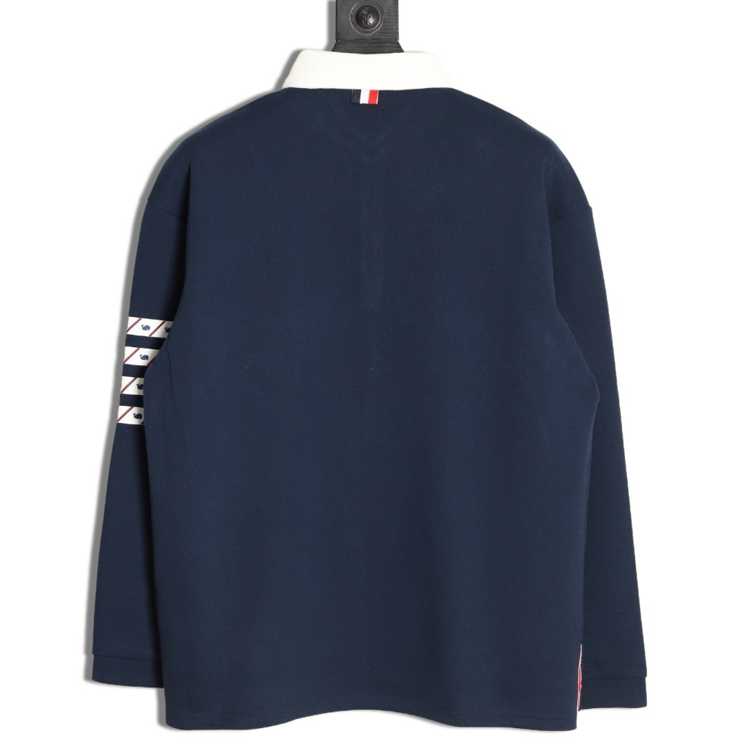 Thom Browne Long-sleeved Polo Shirt