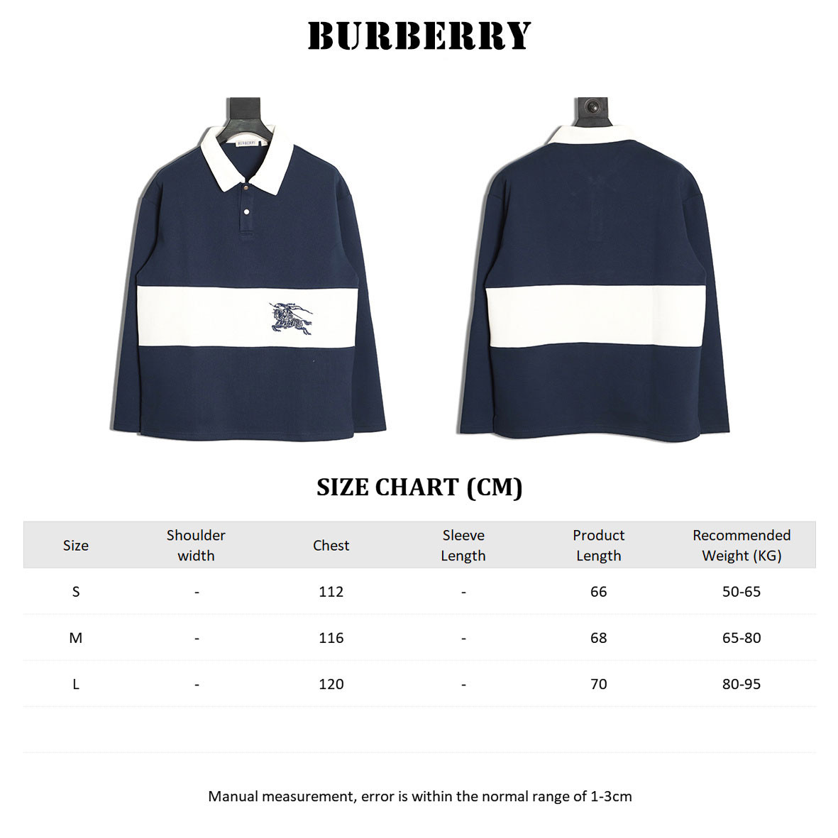 Bv*b*rry Long-sleeved Polo Shirt
