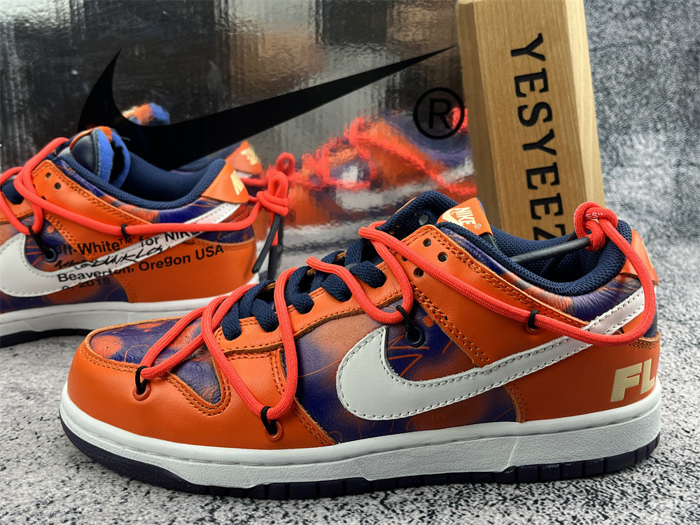 UA NIKE OFF-WHITE X FUTURA UNVEIL X DUNK LOW