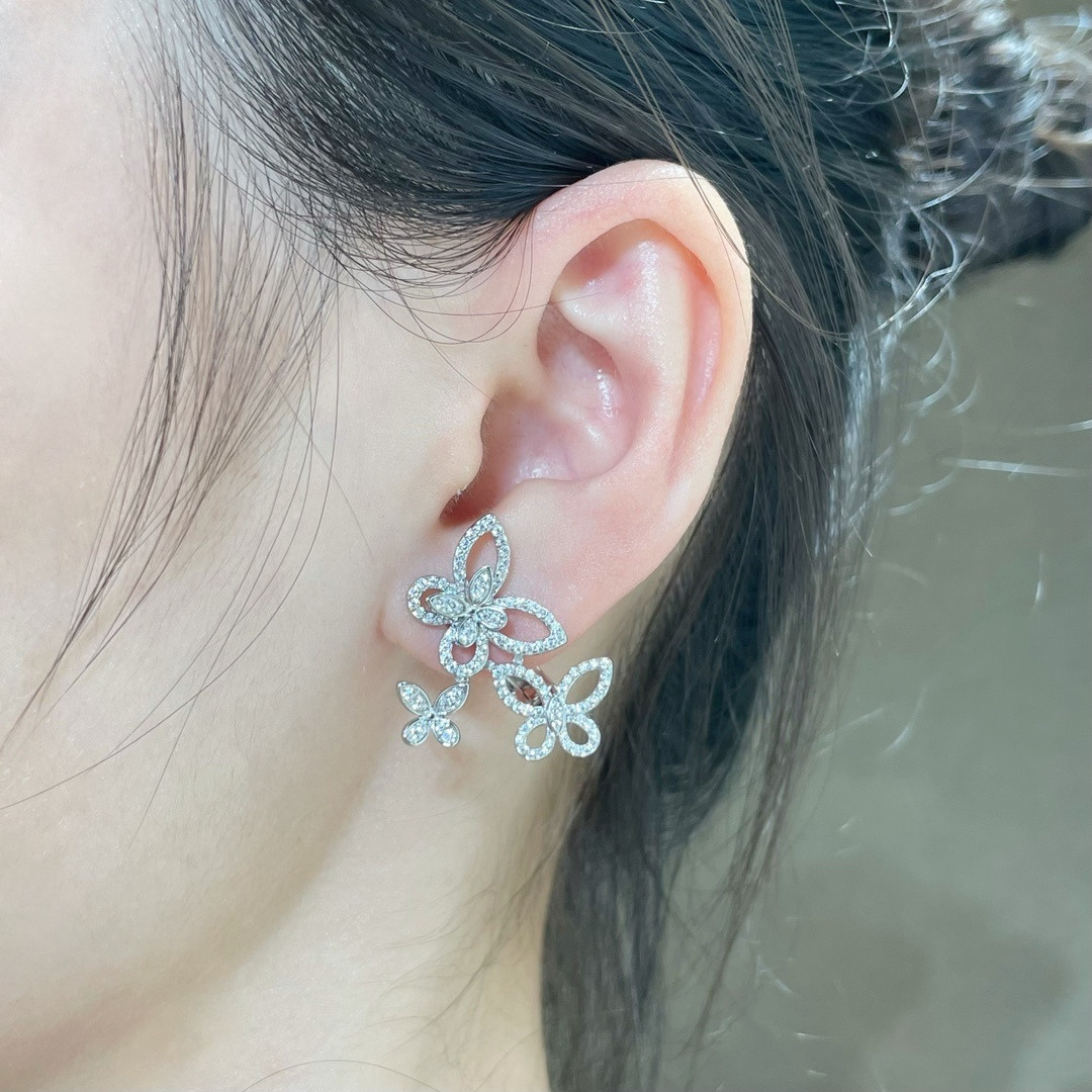 Graff Butterfly Earrings Ag925