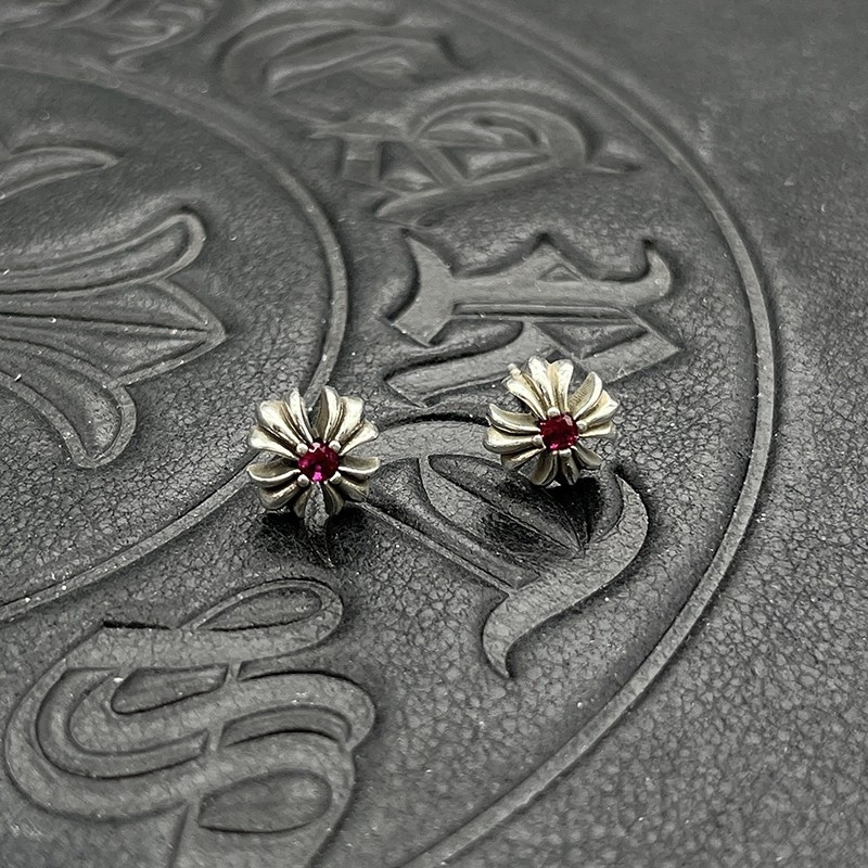 Ch*0me He**ts Cross Stud Earrings
