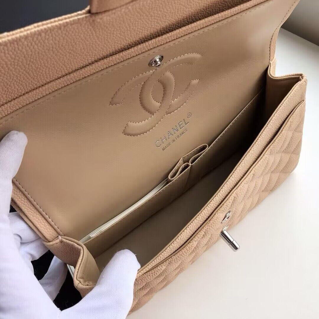 Ch**el Classic Flaps mediun Caviar leather