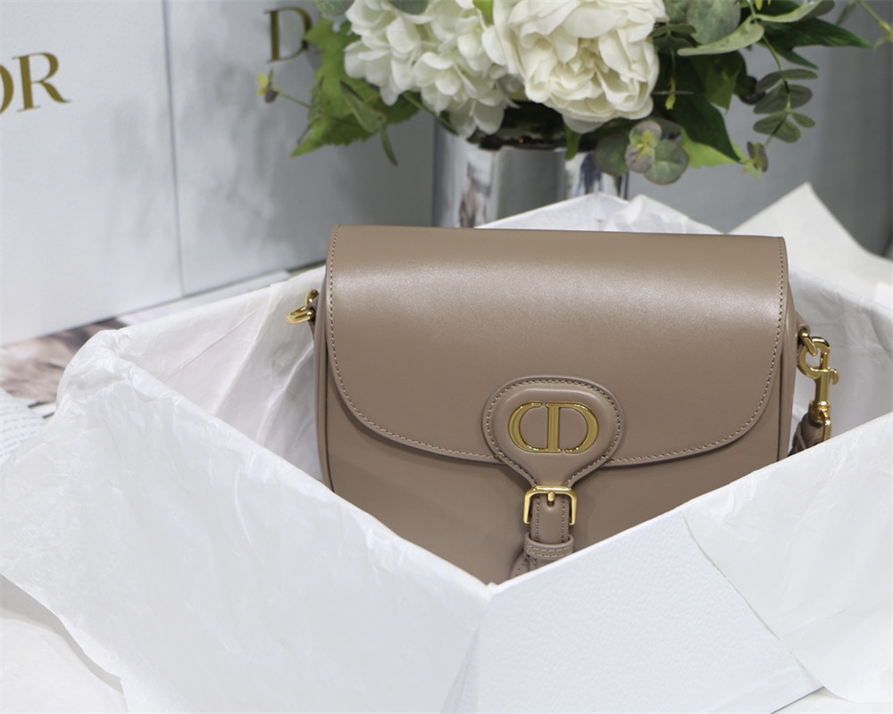 MEDIUM D10r BOBBY BAG brown Box Calfskin
