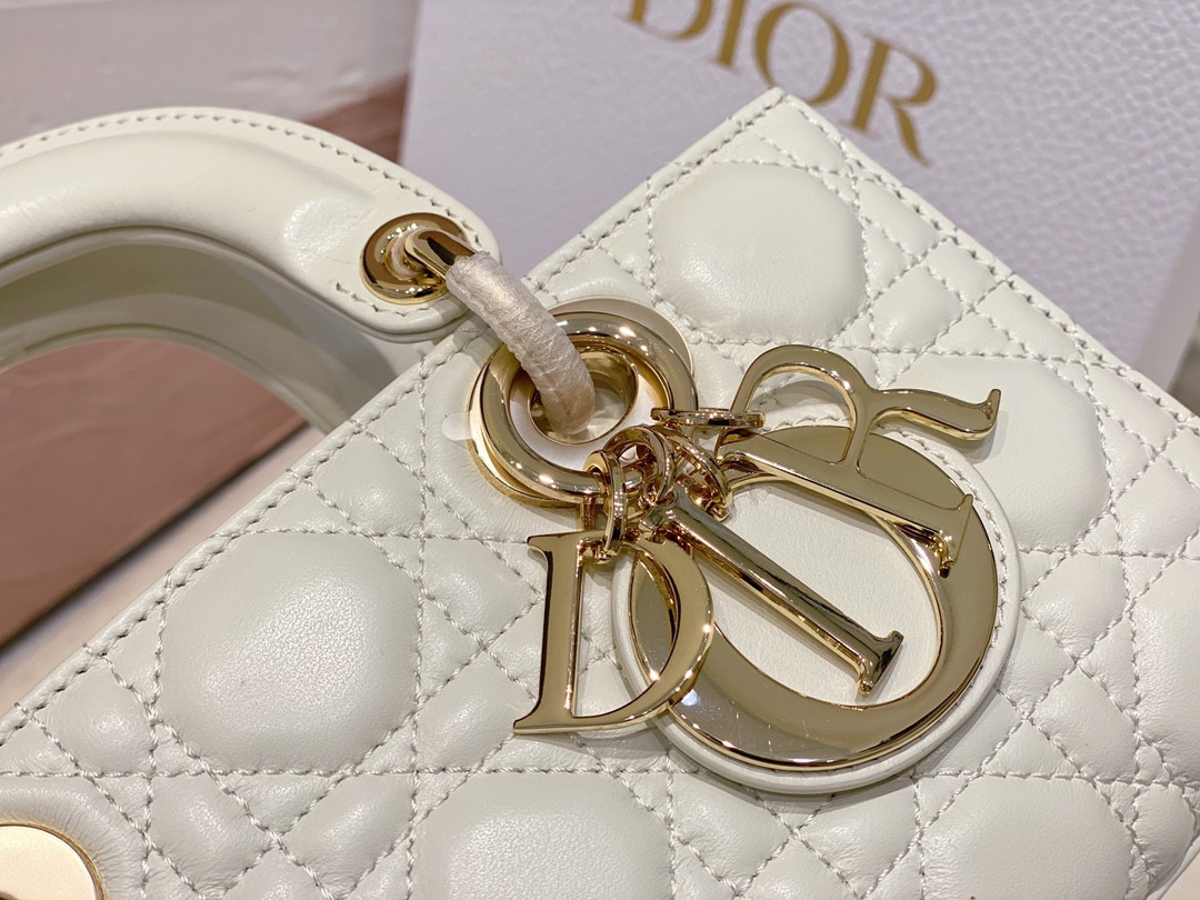 D10r SMALL LADY D-JOY BAG Latte