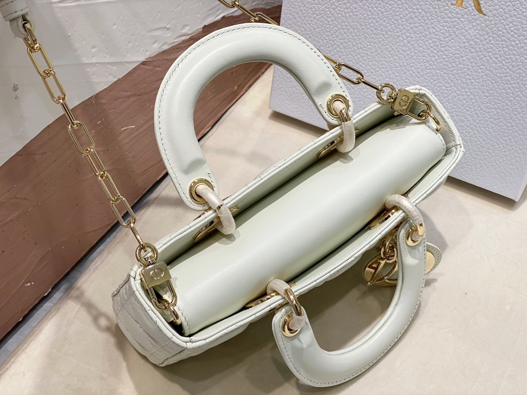 D10r SMALL LADY D-JOY BAG Latte